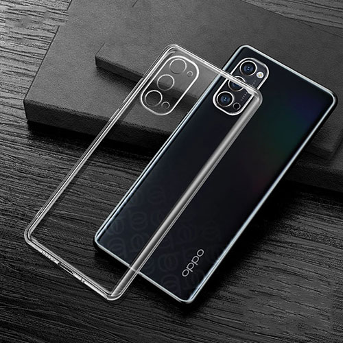 Ultra-thin Transparent TPU Soft Case Cover S01 for Oppo Reno4 5G Clear
