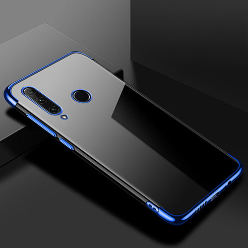 Ultra-thin Transparent TPU Soft Case Cover S02 for Huawei Honor 20i Blue