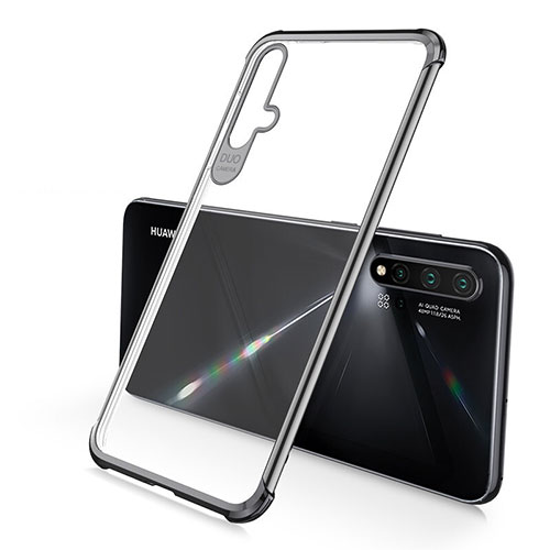 Ultra-thin Transparent TPU Soft Case Cover S02 for Huawei Nova 5 Pro Black