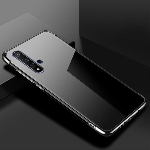 Ultra-thin Transparent TPU Soft Case Cover S02 for Huawei Nova 5T Black