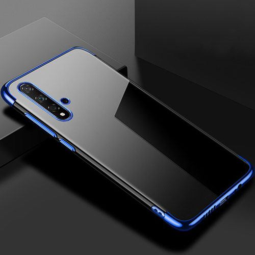 Ultra-thin Transparent TPU Soft Case Cover S02 for Huawei Nova 5T Blue