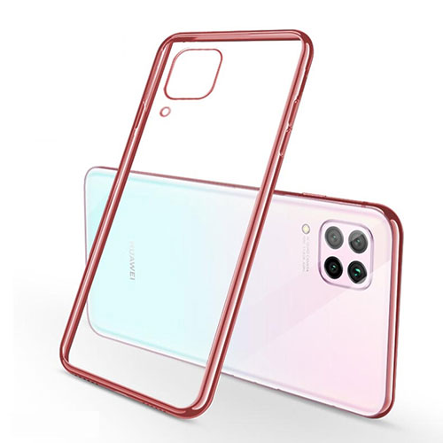 Ultra-thin Transparent TPU Soft Case Cover S02 for Huawei Nova 7i Rose Gold