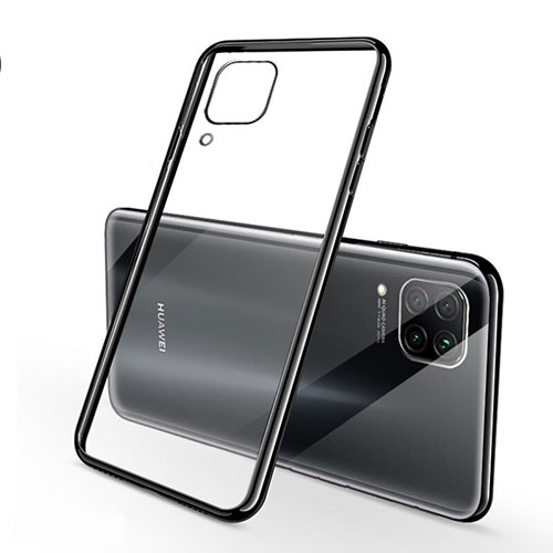 Ultra-thin Transparent TPU Soft Case Cover S02 for Huawei P40 Lite Black