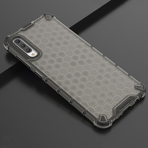 Ultra-thin Transparent TPU Soft Case Cover S02 for Samsung Galaxy A70 Black
