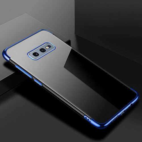 Ultra-thin Transparent TPU Soft Case Cover S02 for Samsung Galaxy S10e Blue
