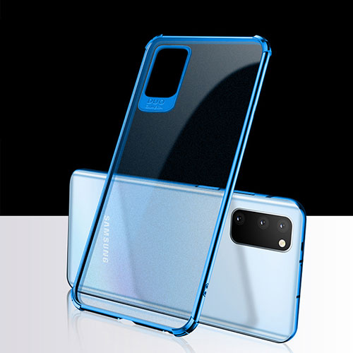 Ultra-thin Transparent TPU Soft Case Cover S02 for Samsung Galaxy S20 Blue