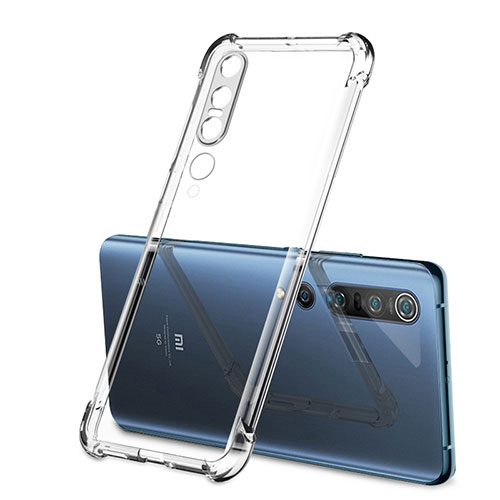 Ultra-thin Transparent TPU Soft Case Cover S02 for Xiaomi Mi 10 Pro Clear