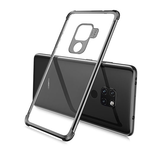 Ultra-thin Transparent TPU Soft Case Cover S03 for Huawei Mate 20 Black
