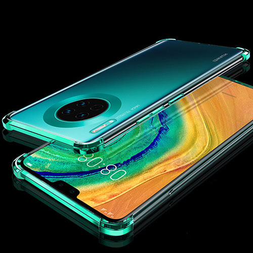 Ultra-thin Transparent TPU Soft Case Cover S03 for Huawei Mate 30 Green