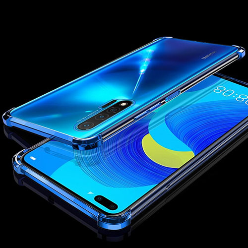Ultra-thin Transparent TPU Soft Case Cover S03 for Huawei Nova 6 5G Blue