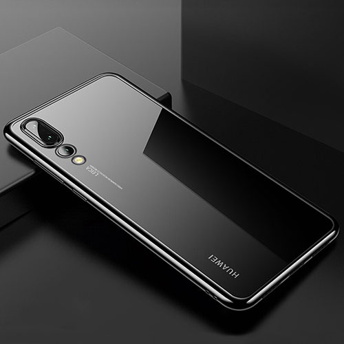 Ultra-thin Transparent TPU Soft Case Cover S03 for Huawei P20 Pro Black