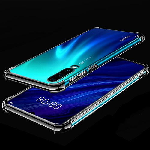 Ultra-thin Transparent TPU Soft Case Cover S03 for Huawei P30 Black