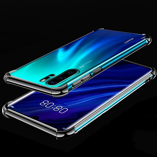 Ultra-thin Transparent TPU Soft Case Cover S03 for Huawei P30 Pro Black
