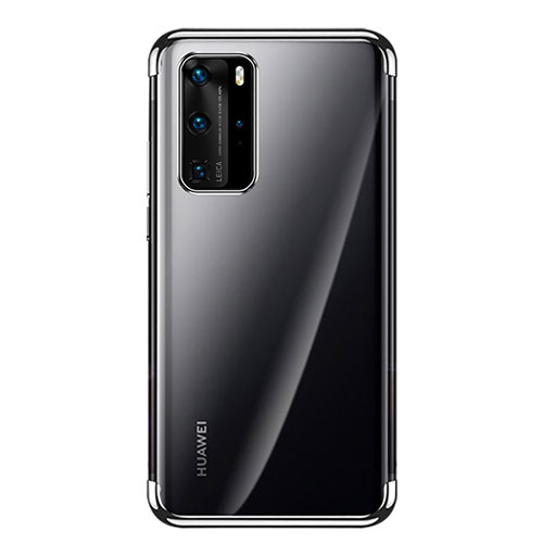 Ultra-thin Transparent TPU Soft Case Cover S03 for Huawei P40 Pro Black