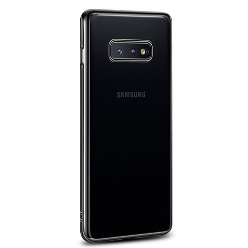 Ultra-thin Transparent TPU Soft Case Cover S03 for Samsung Galaxy S10e Black