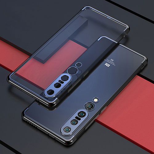 Ultra-thin Transparent TPU Soft Case Cover S03 for Xiaomi Mi 10 Pro Black