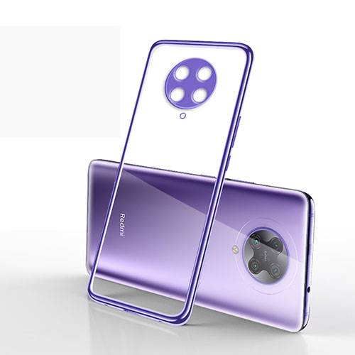 Ultra-thin Transparent TPU Soft Case Cover S03 for Xiaomi Redmi K30 Pro Zoom Purple