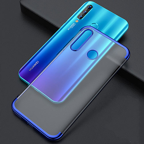 Ultra-thin Transparent TPU Soft Case Cover S04 for Huawei Honor 20 Lite Blue