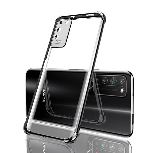 Ultra-thin Transparent TPU Soft Case Cover S04 for Huawei Honor X10 5G Black