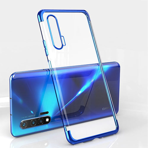 Ultra-thin Transparent TPU Soft Case Cover S04 for Huawei Nova 6 5G Blue