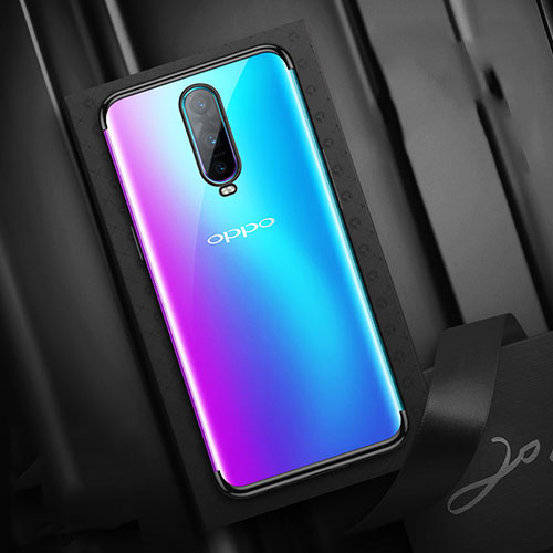 Ultra-thin Transparent TPU Soft Case Cover S04 for Oppo R17 Pro Black