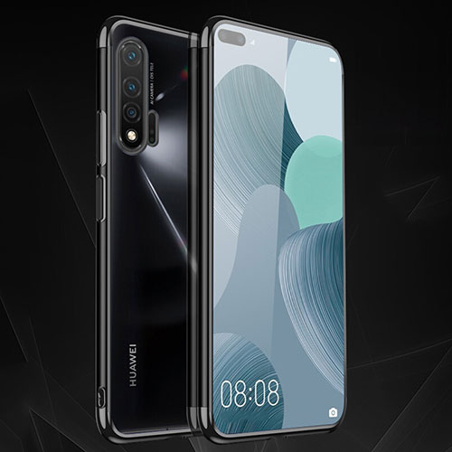 Ultra-thin Transparent TPU Soft Case Cover S05 for Huawei Nova 6 5G Black