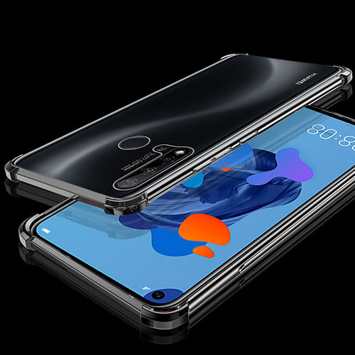 Ultra-thin Transparent TPU Soft Case Cover S05 for Huawei P20 Lite (2019) Black