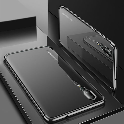 Ultra-thin Transparent TPU Soft Case Cover S05 for Huawei P20 Pro Black