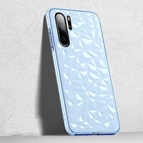 Ultra-thin Transparent TPU Soft Case Cover S05 for Huawei P30 Pro Sky Blue