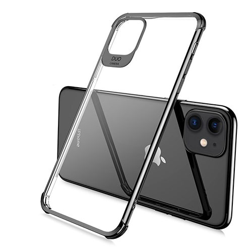Ultra-thin Transparent TPU Soft Case Cover S06 for Apple iPhone 11 Pro Black