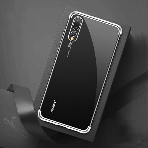 Ultra-thin Transparent TPU Soft Case Cover S07 for Huawei P20 Pro Silver