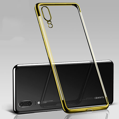 Ultra-thin Transparent TPU Soft Case Cover S09 for Huawei P20 Gold