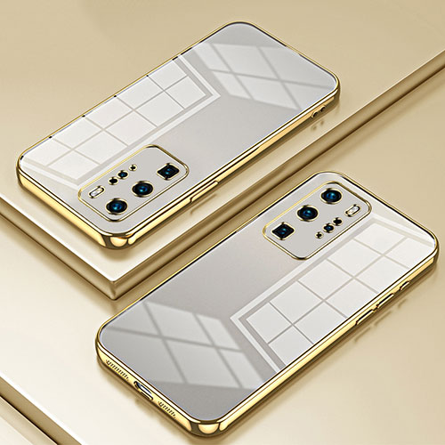 Ultra-thin Transparent TPU Soft Case Cover SY1 for Huawei P40 Pro Gold