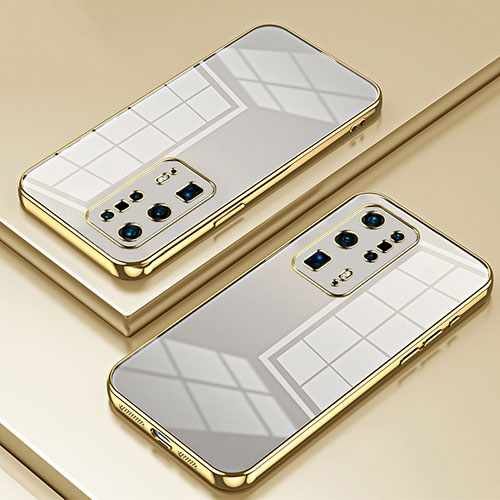 Ultra-thin Transparent TPU Soft Case Cover SY1 for Huawei P40 Pro+ Plus Gold