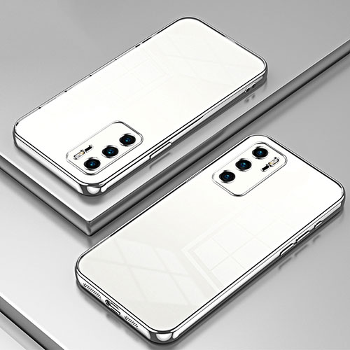 Ultra-thin Transparent TPU Soft Case Cover SY1 for Huawei P40 Silver