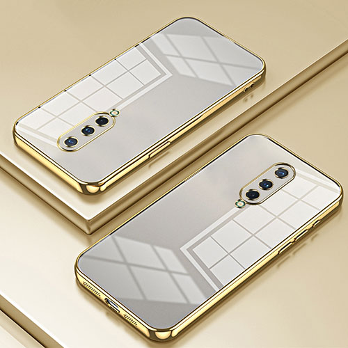 Ultra-thin Transparent TPU Soft Case Cover SY1 for OnePlus 8 Gold