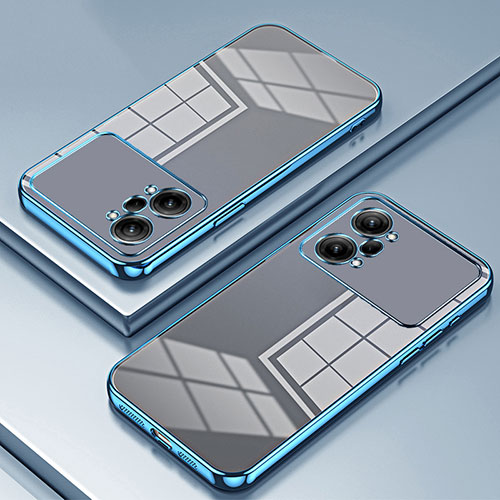 Ultra-thin Transparent TPU Soft Case Cover SY1 for Oppo K10 Pro 5G Blue