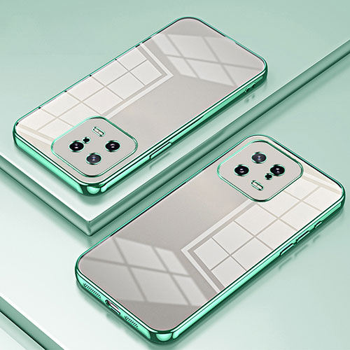 Ultra-thin Transparent TPU Soft Case Cover SY1 for Xiaomi Mi 13 5G Green