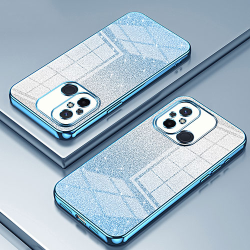 Ultra-thin Transparent TPU Soft Case Cover SY1 for Xiaomi Redmi 12C 4G Blue