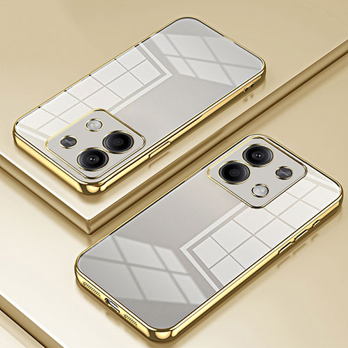 Ultra-thin Transparent TPU Soft Case Cover SY1 for Xiaomi Redmi Note 13 5G Gold