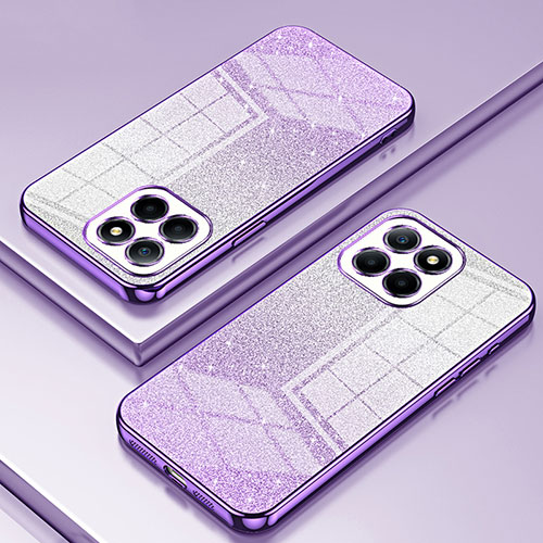 Ultra-thin Transparent TPU Soft Case Cover SY2 for Huawei Honor X6a Purple