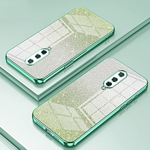 Ultra-thin Transparent TPU Soft Case Cover SY2 for OnePlus 8 Green