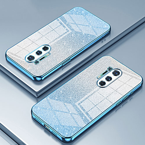 Ultra-thin Transparent TPU Soft Case Cover SY2 for OnePlus 8 Pro Blue