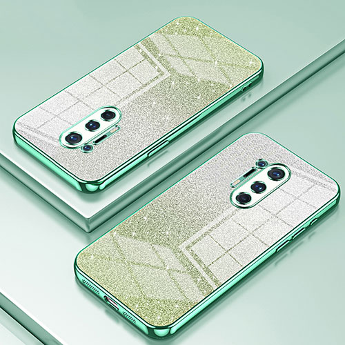 Ultra-thin Transparent TPU Soft Case Cover SY2 for OnePlus 8 Pro Green