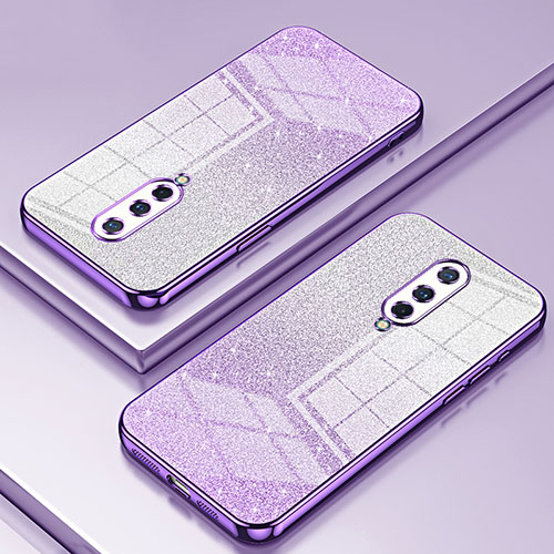Ultra-thin Transparent TPU Soft Case Cover SY2 for OnePlus 8 Purple