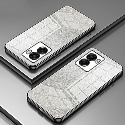 Ultra-thin Transparent TPU Soft Case Cover SY2 for Realme V23 5G Black