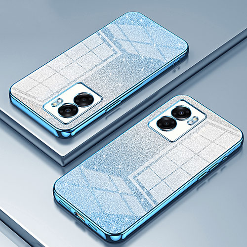 Ultra-thin Transparent TPU Soft Case Cover SY2 for Realme V23 5G Blue