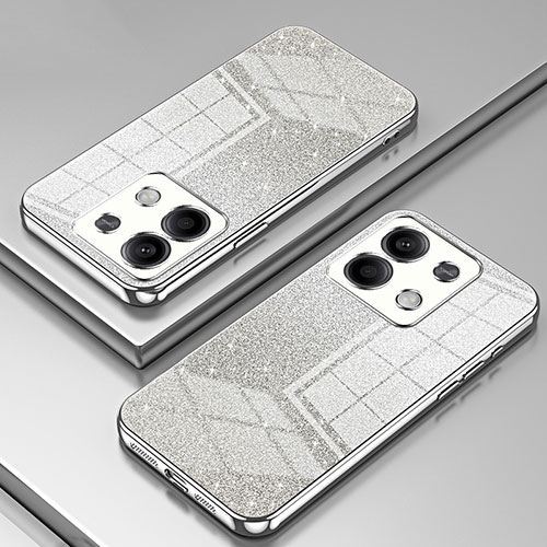 Ultra-thin Transparent TPU Soft Case Cover SY2 for Xiaomi Redmi Note 13 5G Silver