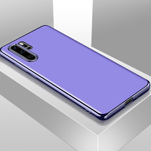 Ultra-thin Transparent TPU Soft Case Cover T01 for Huawei P30 Pro Purple