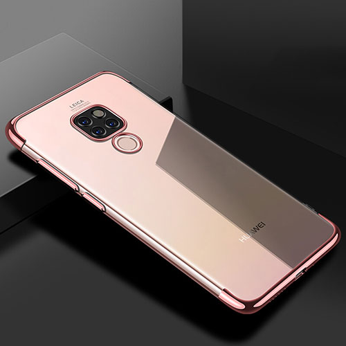 Ultra-thin Transparent TPU Soft Case Cover U01 for Huawei Mate 20 Rose Gold